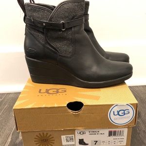 Australia UGG 'Emalie' Waterproof Leather Bootie